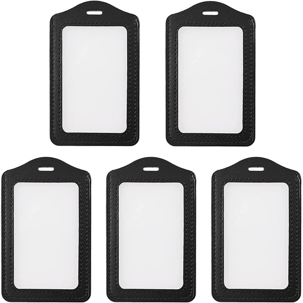 Retractable Badge Holder 10 Sets – Badge Reel with Carabiner & Vertical ID Card Holder