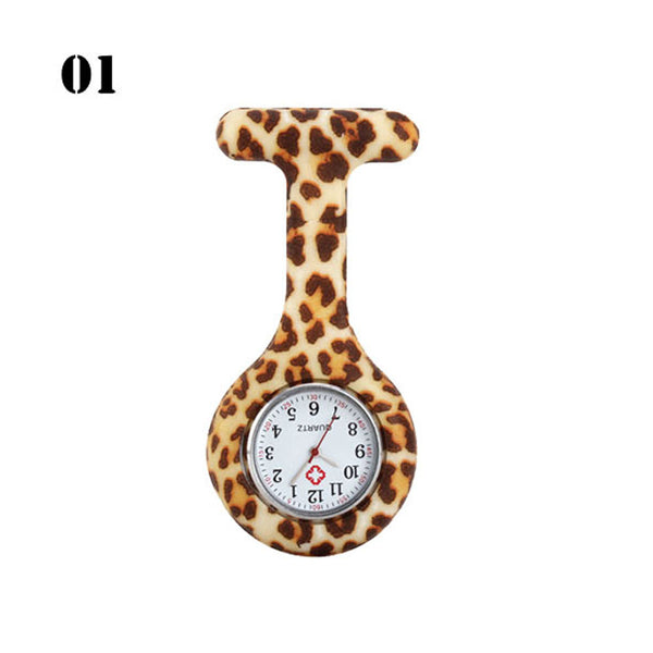Nurse Fob Watch – Patterned Silicone Clip On Nurses Watch, 20 Prints, Battery Included