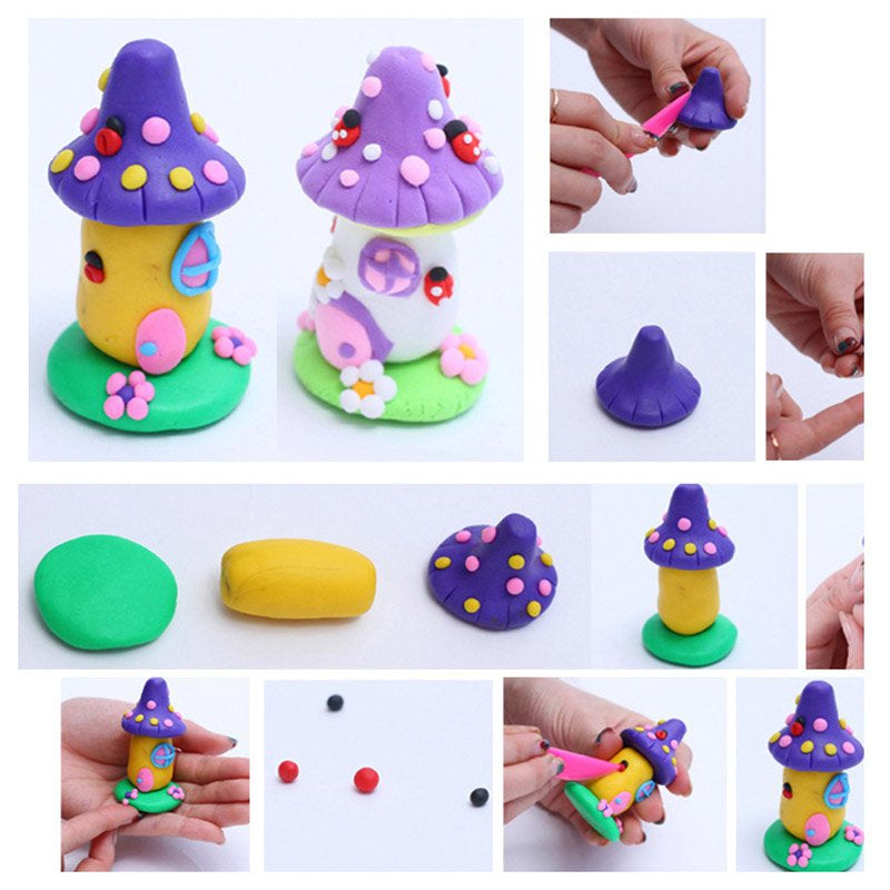86PCS Polymer Clay Modelling Kit – 50 Colour Oven Bake DIY Sculpey Fimo Clay Set with Tools & Storage Box