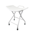 Foldable Steel Shower Chair with Handle | Anti-Slip Bath Stool for Elderly & Disabled | Portable Bathroom Safety Seat