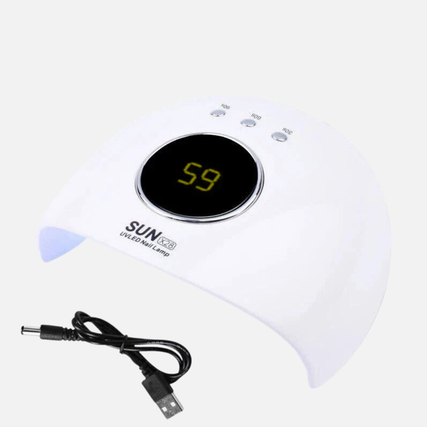 120W UV LED Nail Lamp – Professional Gel Nail Polish Dryer with LCD Timer (USB)
