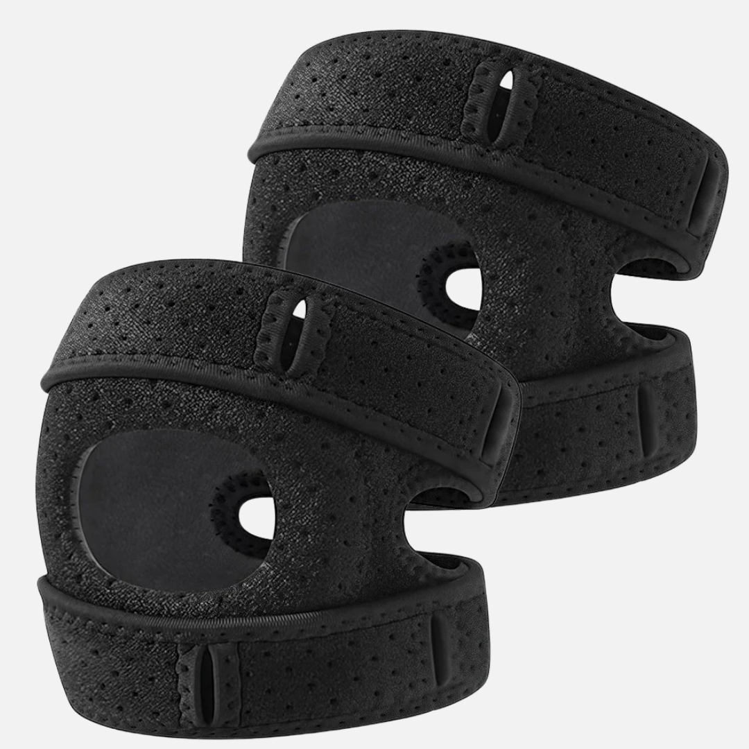 2 Pack Knee Brace Support with Gel Pad and Side Stabilizers – Adjustable Knee Sleeve for Sports and Joint Pain Relief