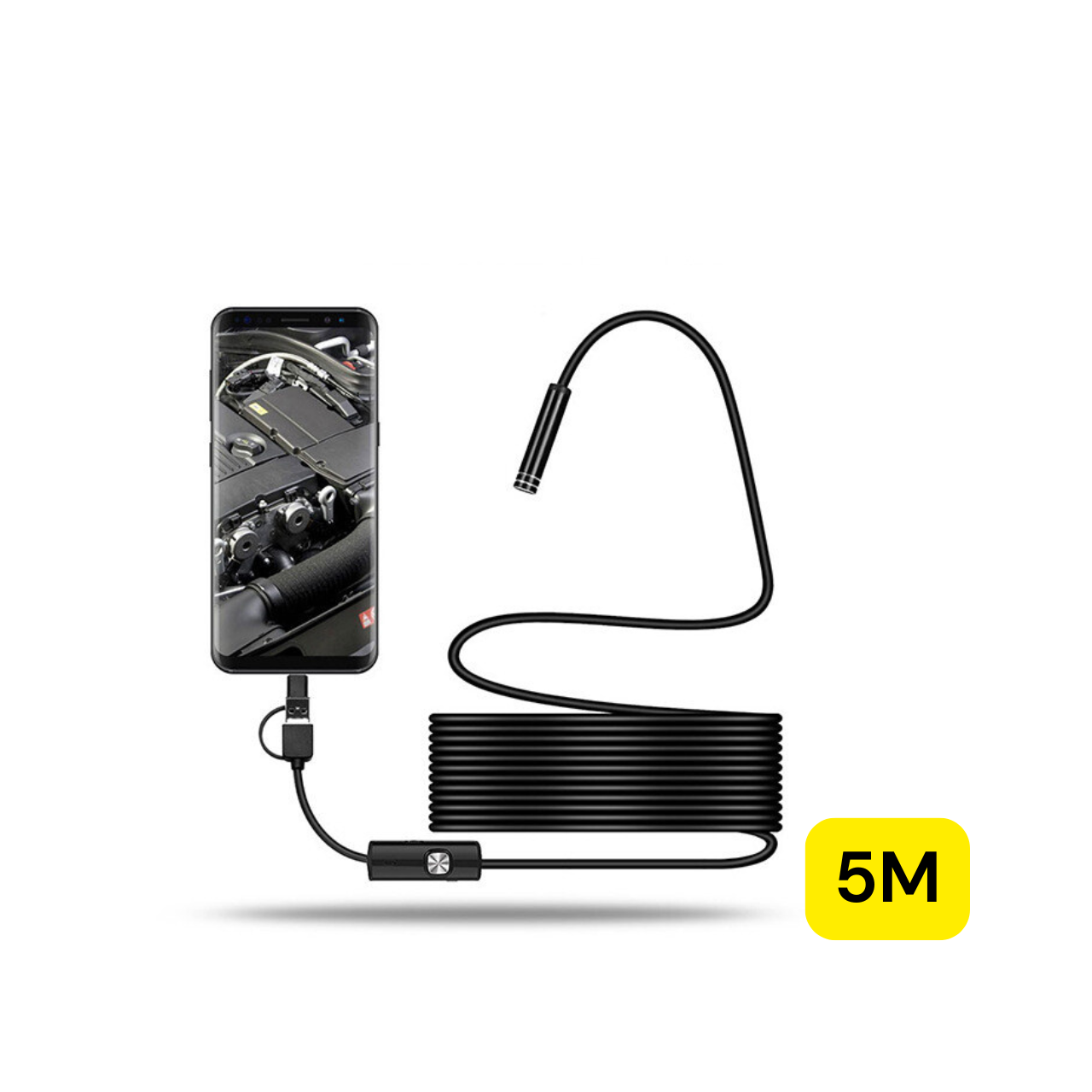 HD Waterproof Endoscope Camera USB Type-C Borescope Inspection Snake Camera for Android & PC