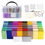 86PCS Polymer Clay Modelling Kit – 50 Colour Oven Bake DIY Sculpey Fimo Clay Set with Tools & Storage Box