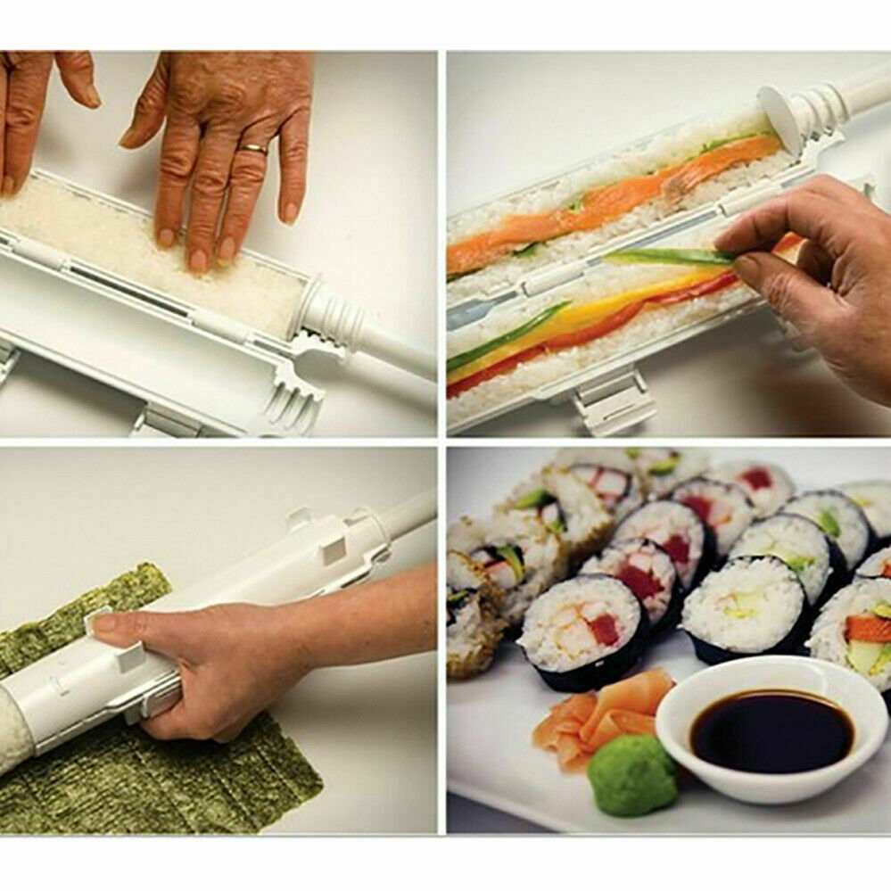 Sushi Maker Tube Kit – DIY Sushi Rolling Rice Mold Maker Tool