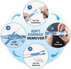 Ear Wax Removal Kit – Soft Spiral Ear Cleaner with Replaceable Tips (17pcs Set)