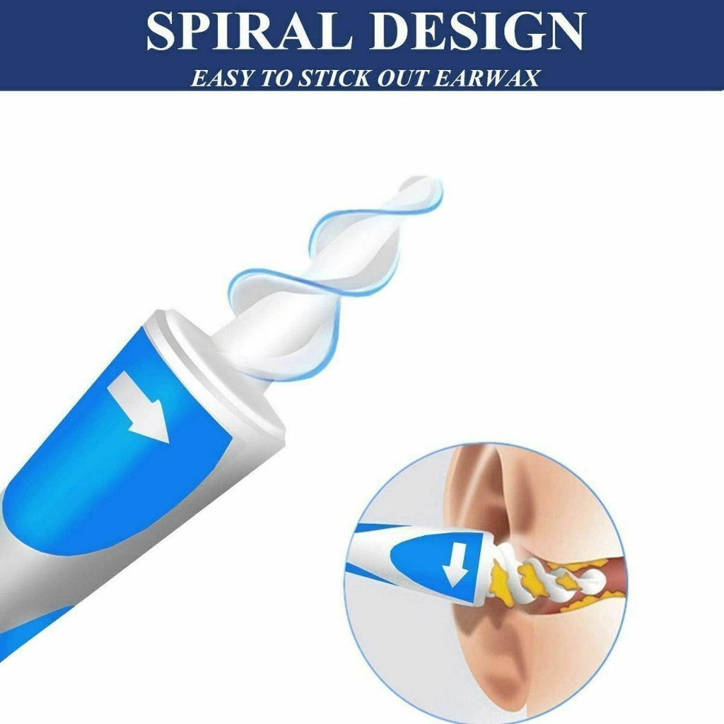 Ear Wax Removal Kit – Soft Spiral Ear Cleaner with Replaceable Tips (17pcs Set)