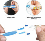 Ear Wax Removal Kit – Soft Spiral Ear Cleaner with Replaceable Tips (17pcs Set)
