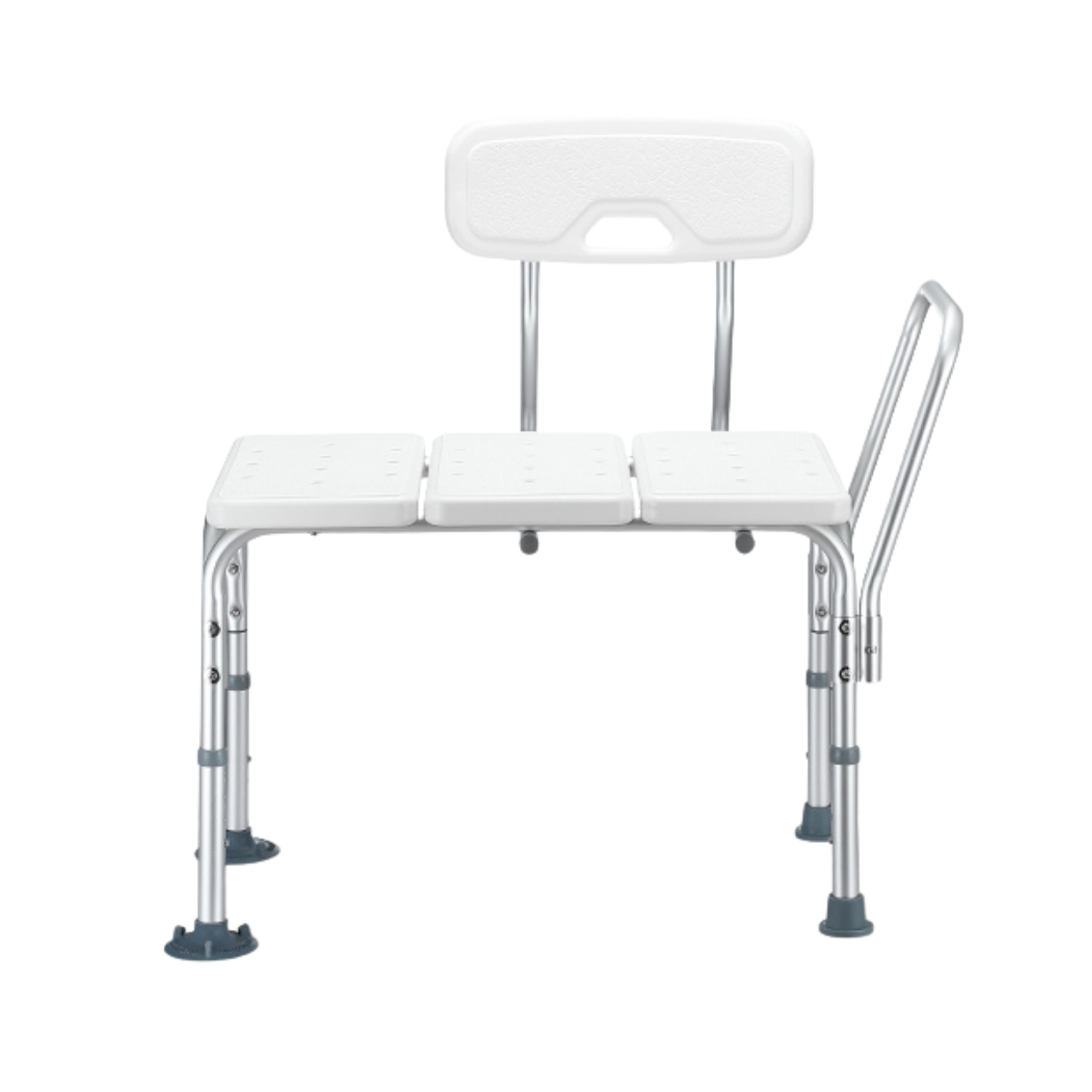 Adjustable Shower Transfer Bench Seat with Backrest Armrest Bathtub Chair