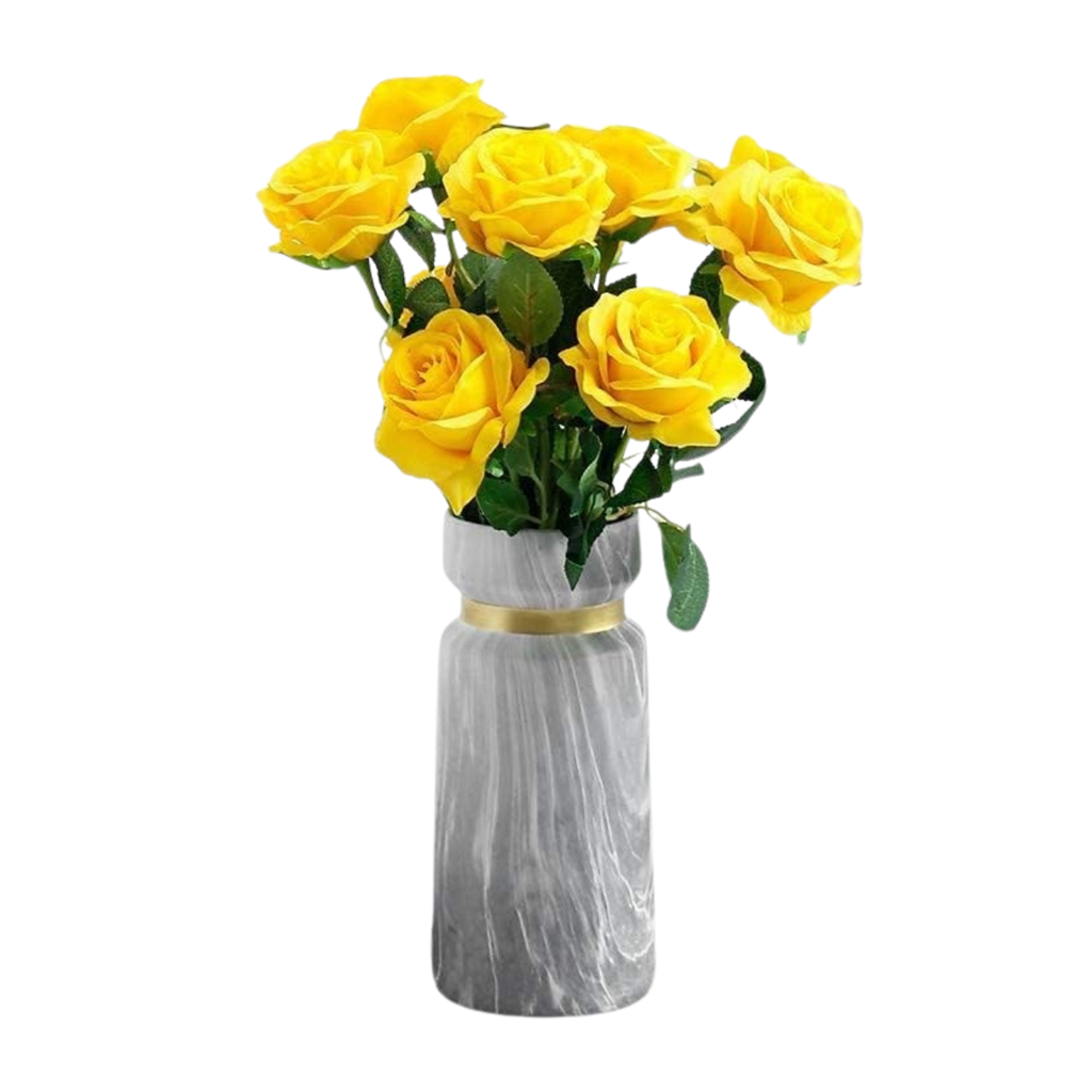 20pcs Artificial Rose Flowers Silk Long Stem Fake Roses Wedding Home Decor