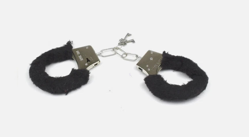 Fluffy Toy Handcuffs – Hens Night Police Costume Party Accessory