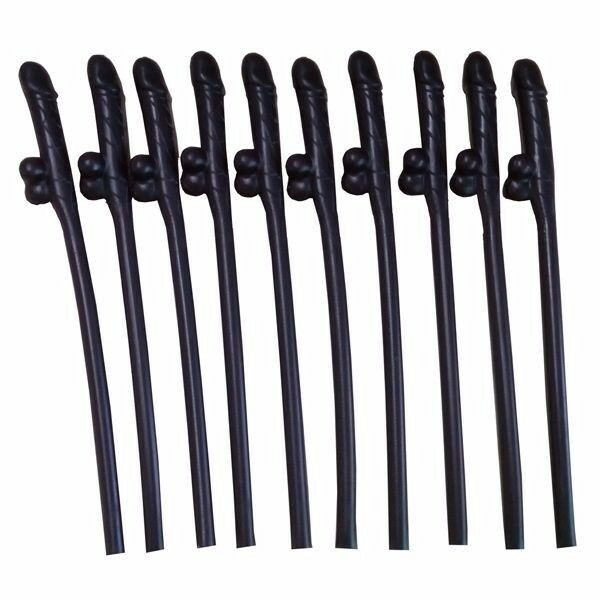 10/20/30 Hens Night Novelty Party Straws Mix Colours Nude Pink Bachelorette Drink Straws