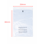 100pcs Self-Seal Clear Poly Bags 254x381mm | Resealable Plastic Packaging Bags with Suffocation Warning