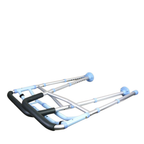 Adjustable 2-in-1 Folding Walker & Toilet Safety Handrail | Elderly Mobility Aid Aluminium Frame