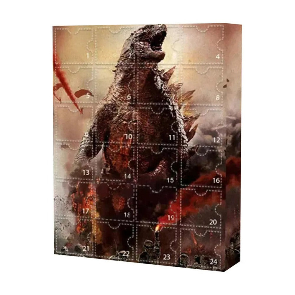 Monster Advent Calendar – 24 Giant Monster Mini Figures, Kaiju & Dinosaur Christmas Countdown