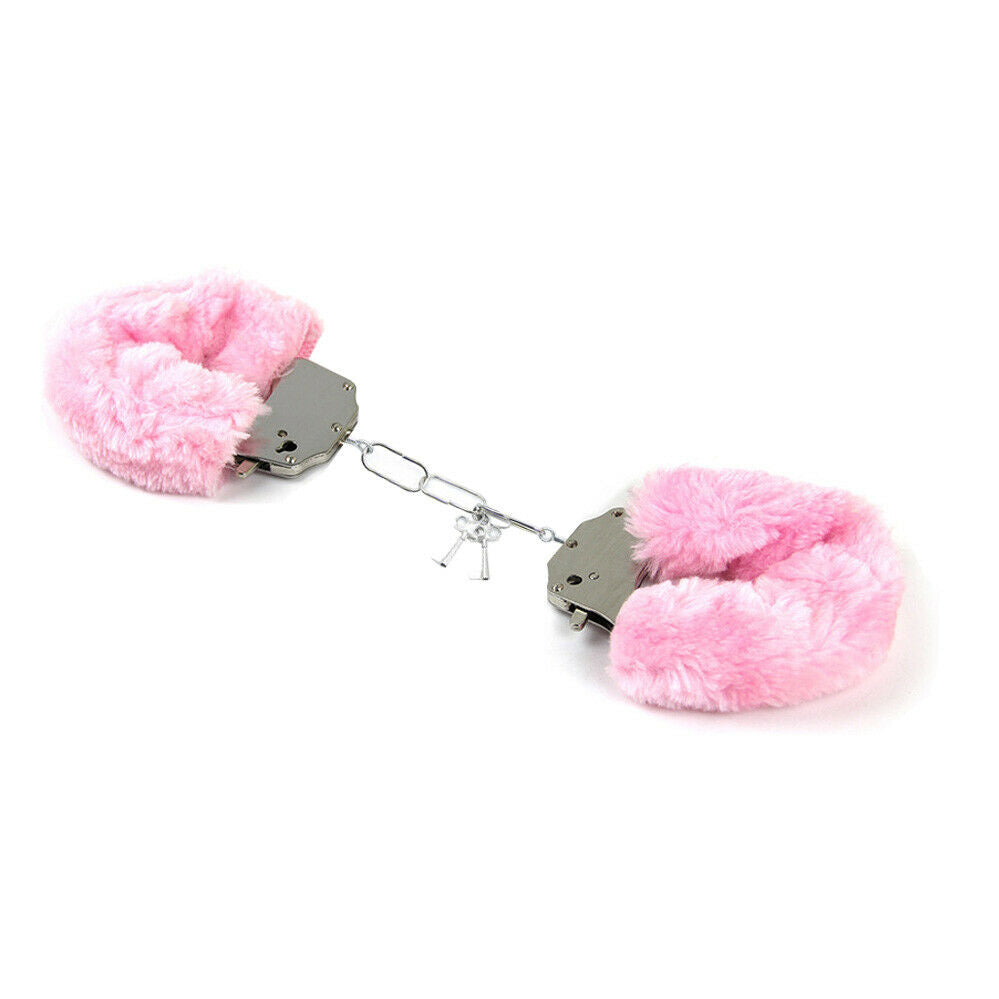 Fluffy Toy Handcuffs – Hens Night Police Costume Party Accessory