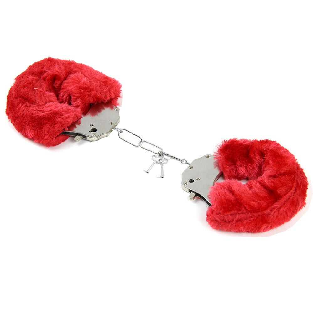 Fluffy Toy Handcuffs – Hens Night Police Costume Party Accessory