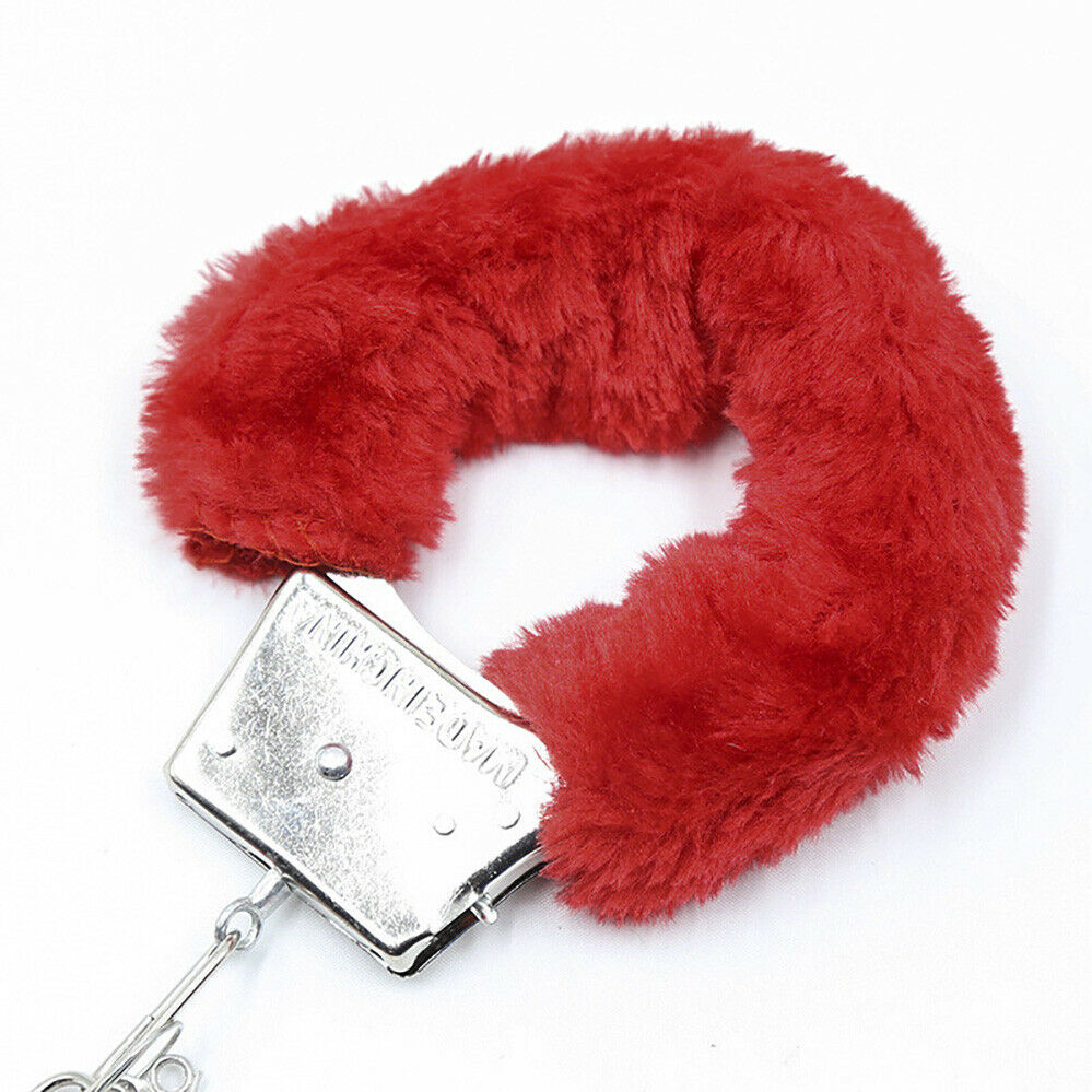 Fluffy Toy Handcuffs – Hens Night Police Costume Party Accessory