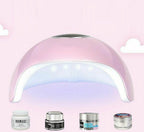 120W UV LED Nail Lamp – Professional Gel Nail Polish Dryer with LCD Timer (USB)