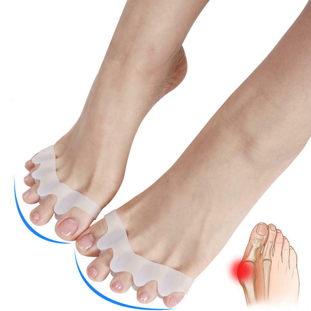 Silicone Toe Separator Bunion Corrector – Gel Toe Straightener for Pain Relief