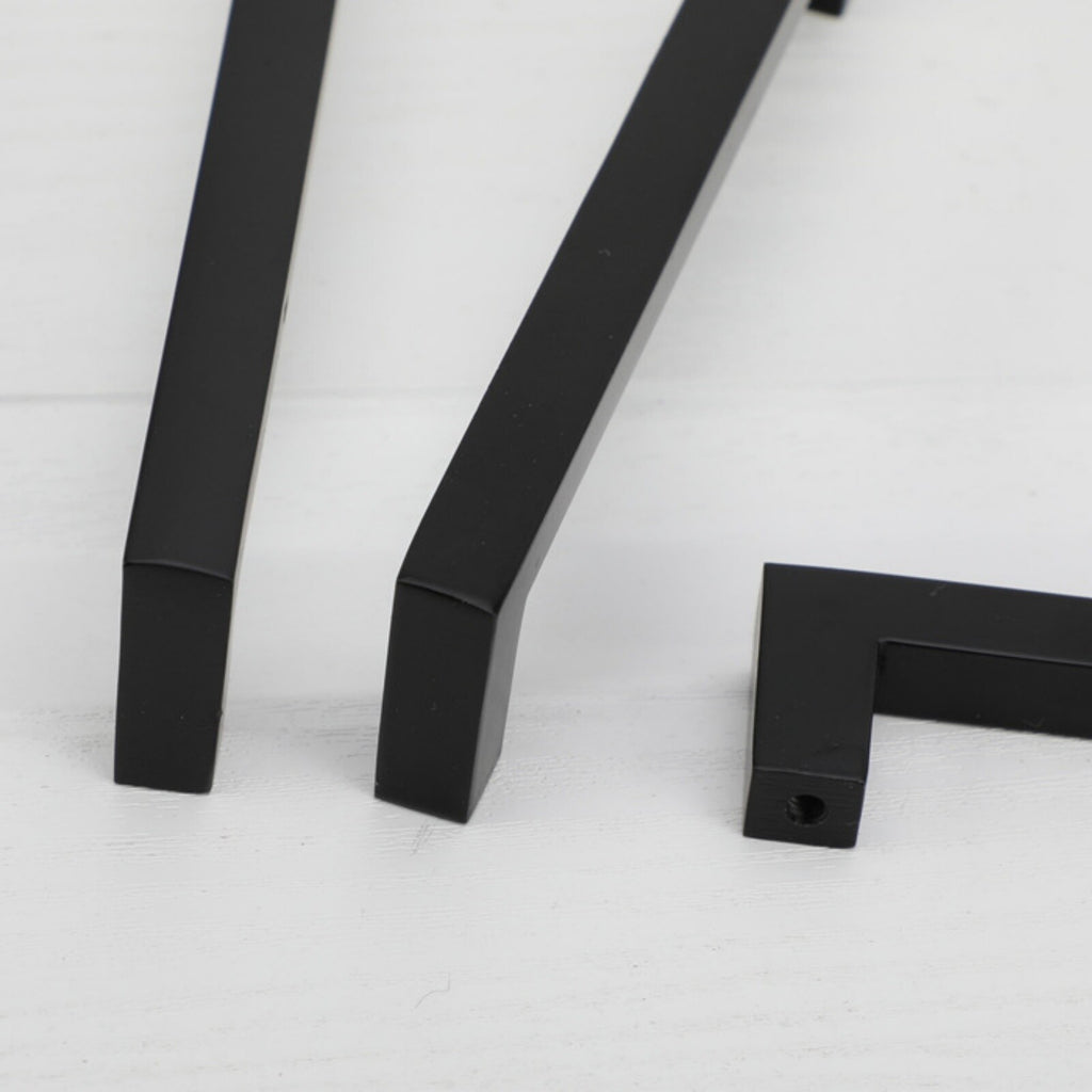 5 Pack Matte Black Cabinet Handles – Stainless Steel Drawer Pulls for Kitchen Cupboards and Doors