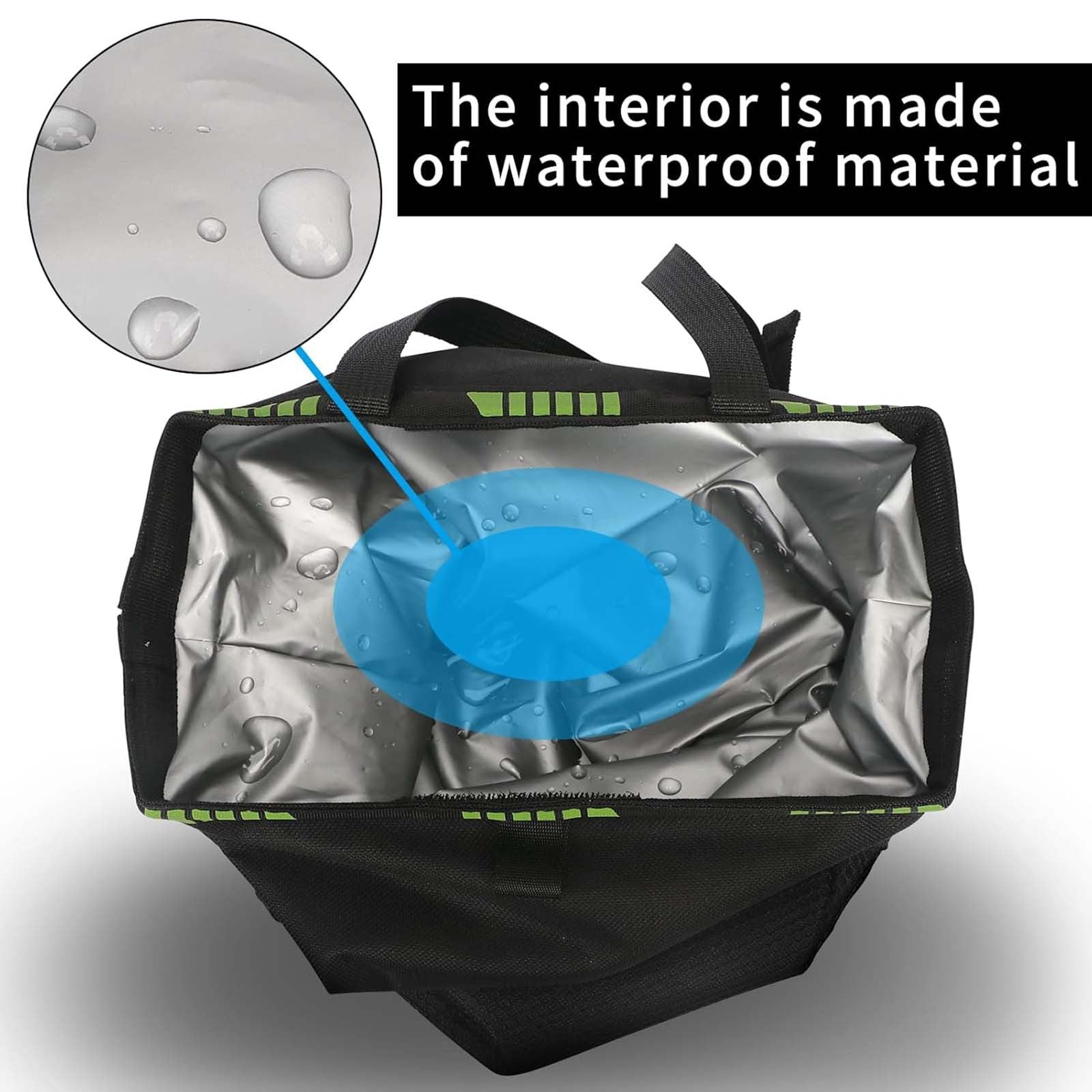 Car Waterproof Trash Bag Back Seat Organizer Leakproof Hanging Garbage Storage Bag