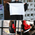 2pcs Adjustable Shirt Extender Skirt | Fake Layering Top Lower Sweep (Black & White)
