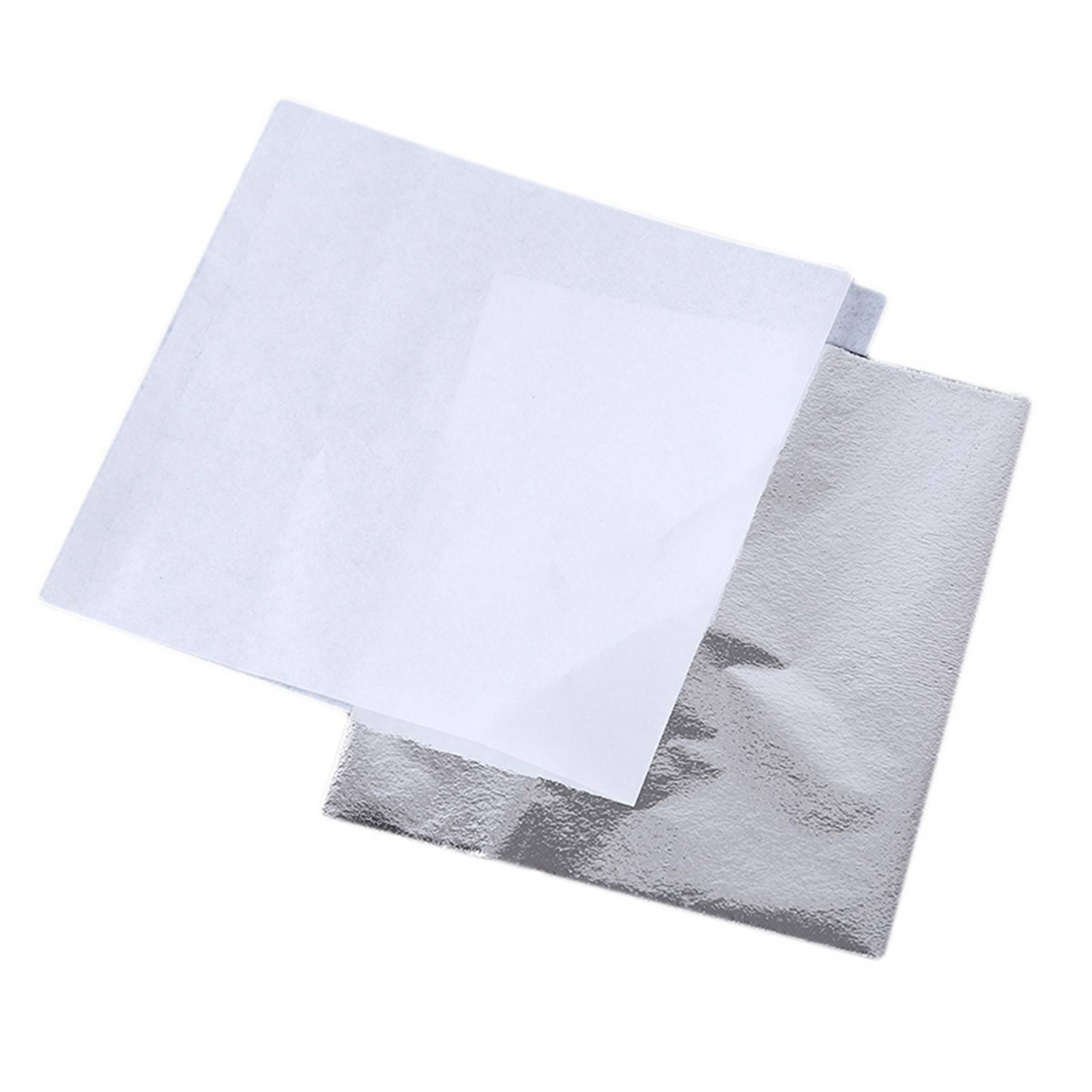 500PCS Imitation Leaf Foil Paper 14x14cm - Rose Gold Silver Gold Gilding Art Craft Sheets
