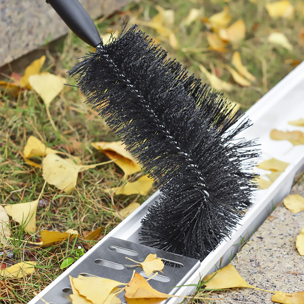 2PCS Gutter Cleaning Brush with Extendable Pole 208cm – Roof Gutter Cleaning Tool