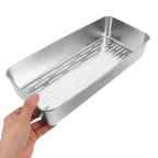 Stainless Steel Chopsticks Basket 2 Pack SUS 304 With Lid Ventilated Design New