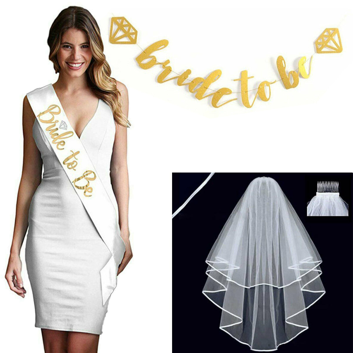 Silver tiara for bride to be