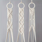 6PCS Macrame Plant Hanger Pot Holder - 100cm Cotton Rope Hanging Basket for Indoor Outdoor Planters