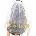 Bride to be sash in white with rose gold lettering