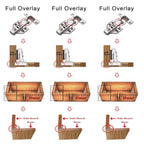 10 Set Kitchen Cabinet Door Hinge Repair Kit with Soft Close Hinges and Fixing Plates