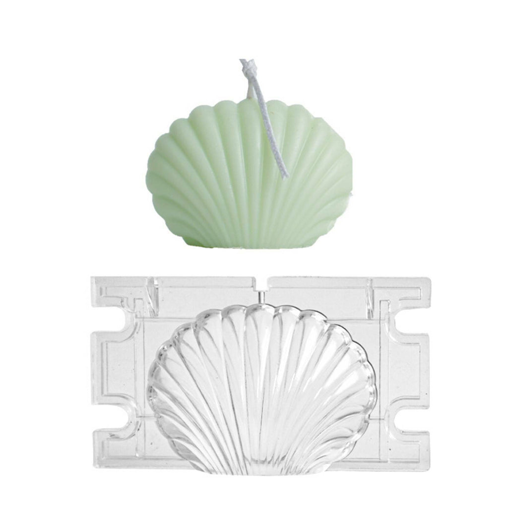 Seashell Candle Silicone Mold - Conch Scallop Clam Wax Mould for DIY Candle and Craft Decor