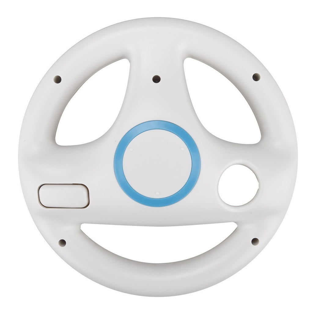 White Wii steering wheel front