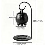 Ceramic Essential Cauldron Oil Burner with Stand Candle Aroma Diffuser Bedroom