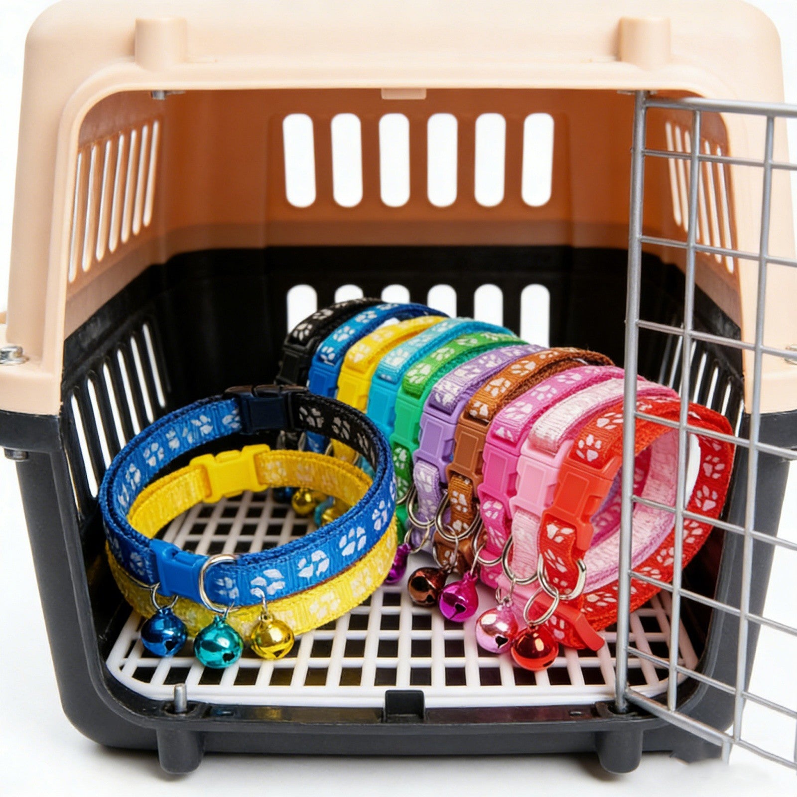 10pcs Puppy ID Collars with Bell | Adjustable Whelping Collars for Dogs & Cats