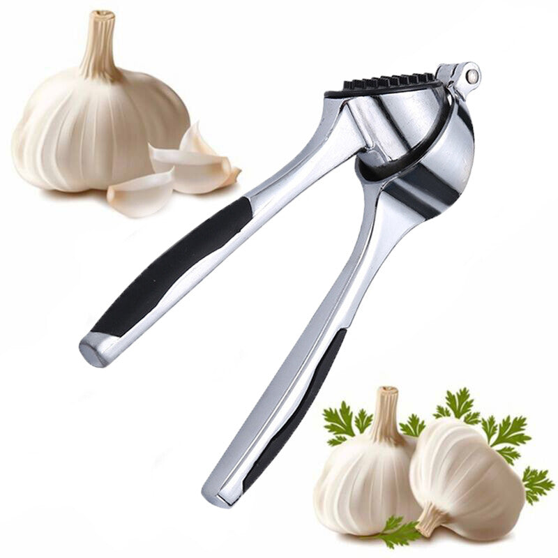 Garlic Press Crusher Stainless Steel Garlic Mincer Ginger Chopper Kitchen Tool
