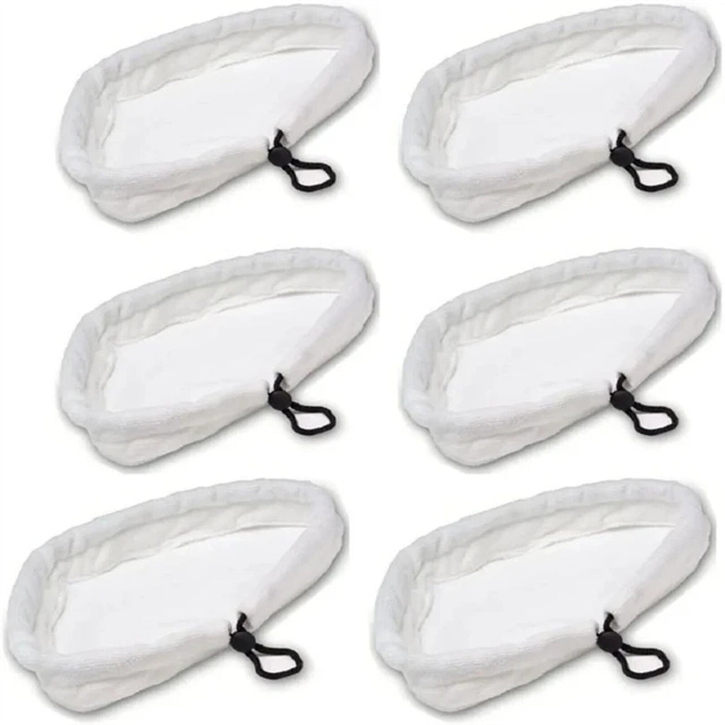 Steam Mop Replacement Pads Microfibre Washable Cleaning Cloths (1–12 Pack)