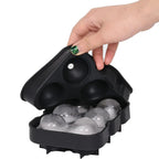 Large Silicone Ice Cube Tray with Sphere and Cube Mould – Big Ice Ball Maker for Whiskey, Cocktails and DIY Drinks