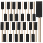 100PCS 1 Inch Foam Paint Brushes - Reusable Sponge Brushes for Painting, Staining and Crafts