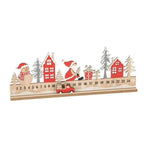 Wooden Countdowns Holiday Ornament Christmas Stairs Climbing Advent Calendar