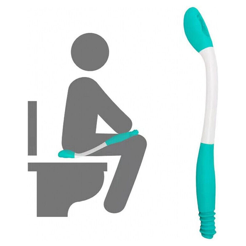 Bottom Wiper Toilet Aid Long Reach Tissue Wiping Assist for Elderly Disabled Mobility Support