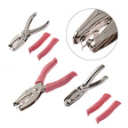 2Pcs Manual Puncher Paper Hand Metal Hole Punch Cutter Circle Soft Grip Paper