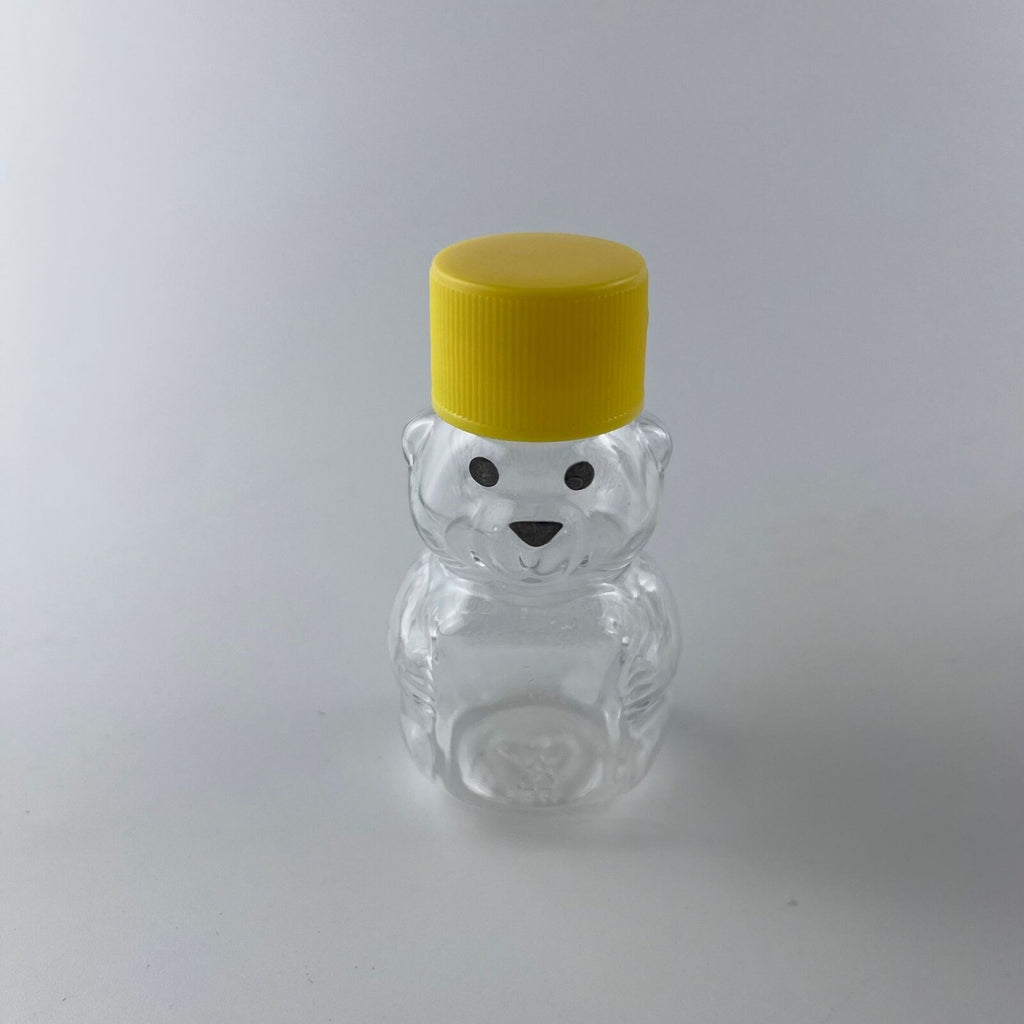10PCS 60ml Plastic Empty Honey Bear Bottle Squeeze Bear Jar Storage Kit w/ Brush