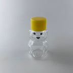 10PCS 60ml Plastic Empty Honey Bear Bottle Squeeze Bear Jar Storage Kit w/ Brush