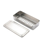 Stainless Steel Chopsticks Basket 2 Pack SUS 304 With Lid Ventilated Design New