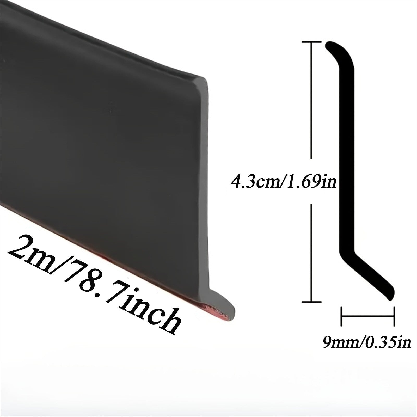 2 Pack Window Rain Guard Waterproof Barrier Strip – Self Adhesive PVC Seal for Sliding and Casement Windows