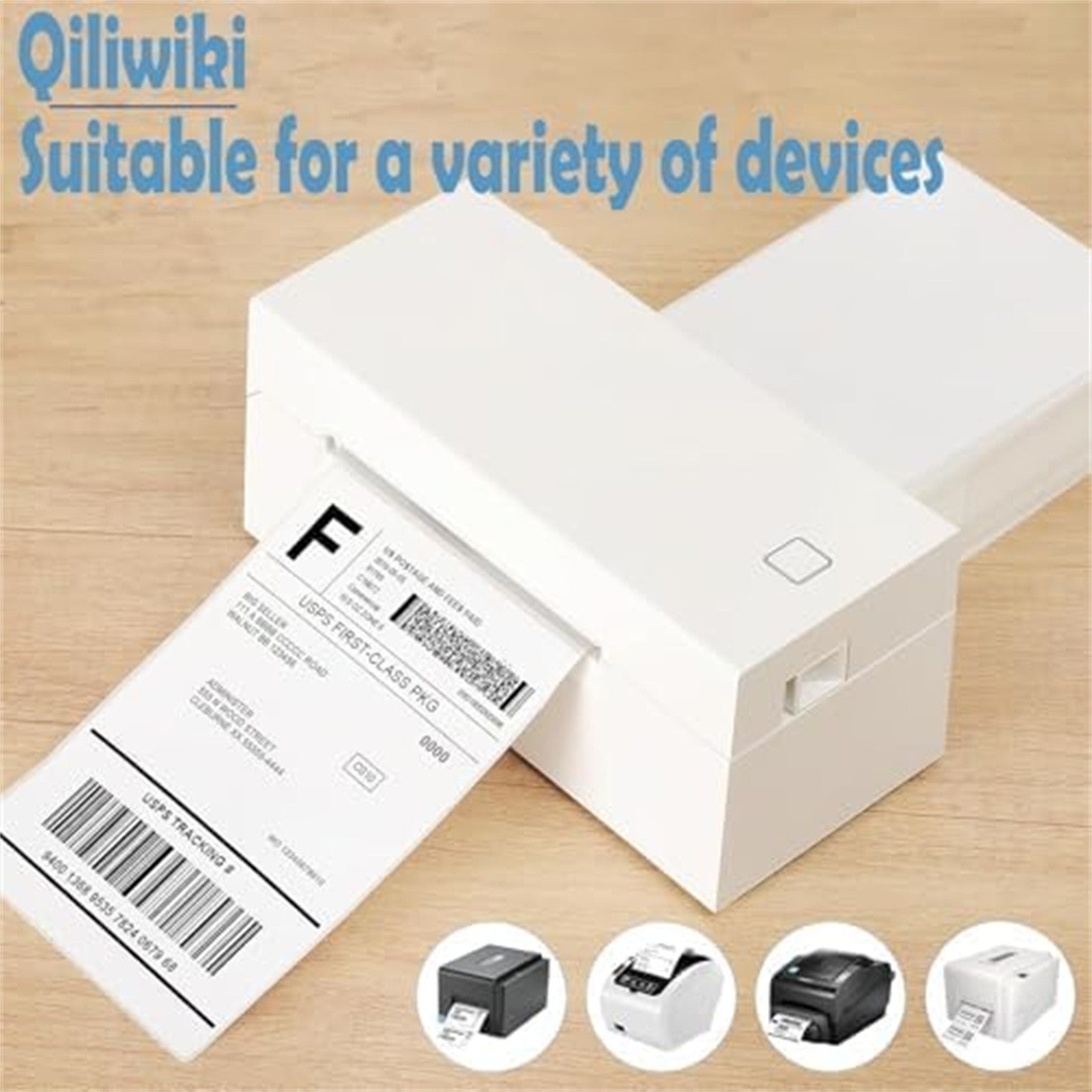4x6 Thermal Direct Shipping Labels 500 Pack - Fan Fold 100x150mm White Sticker Labels